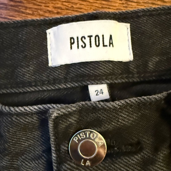 Black Women's Pistola Hendrix High Rise Wide Leg Jeans In Glamour - Picture 4 of 5